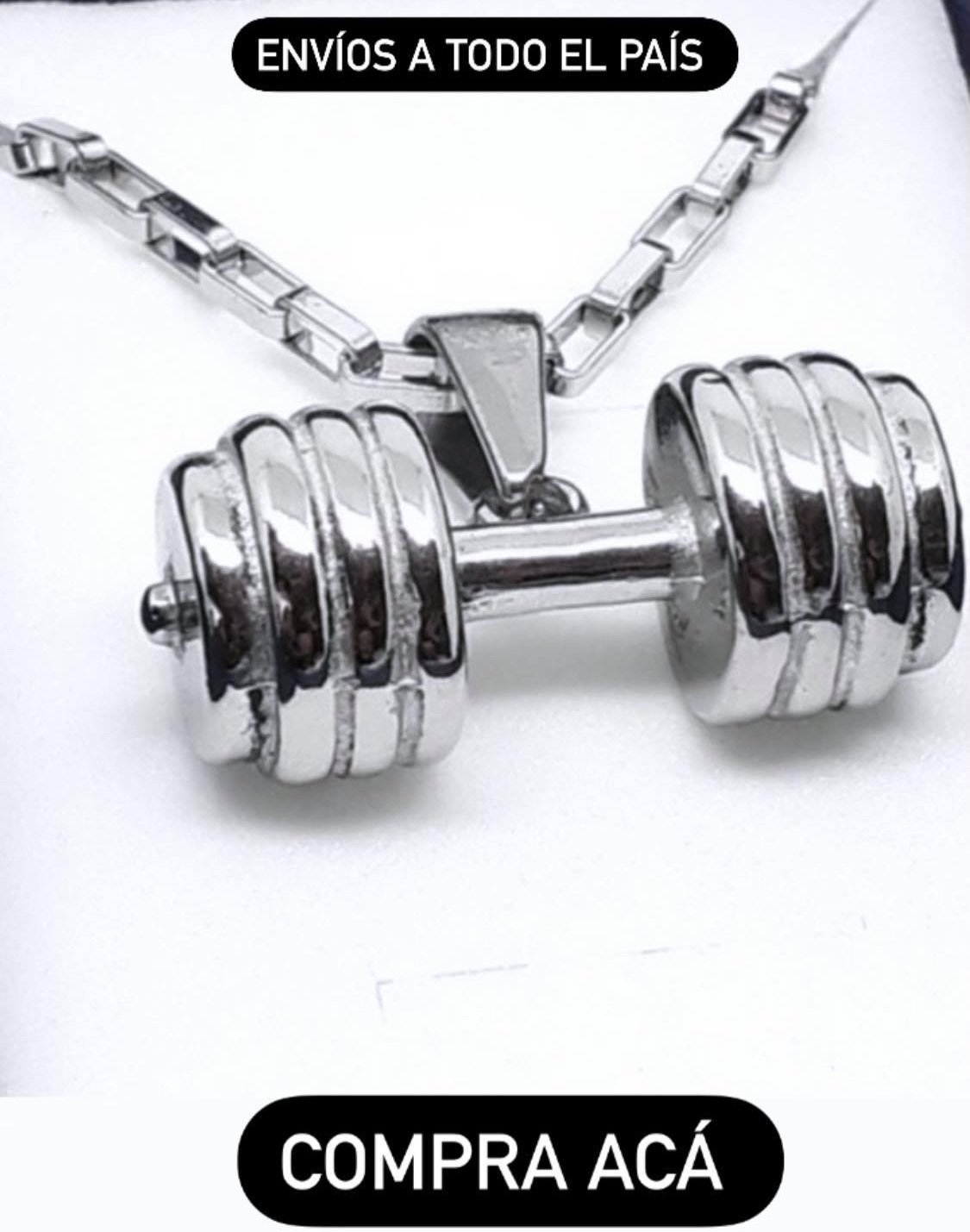 Cadena con dije Mancuerna de acero quirúrgico