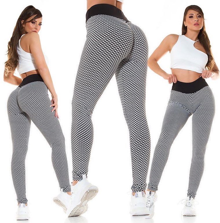 Calza Monaco  negra y blanca