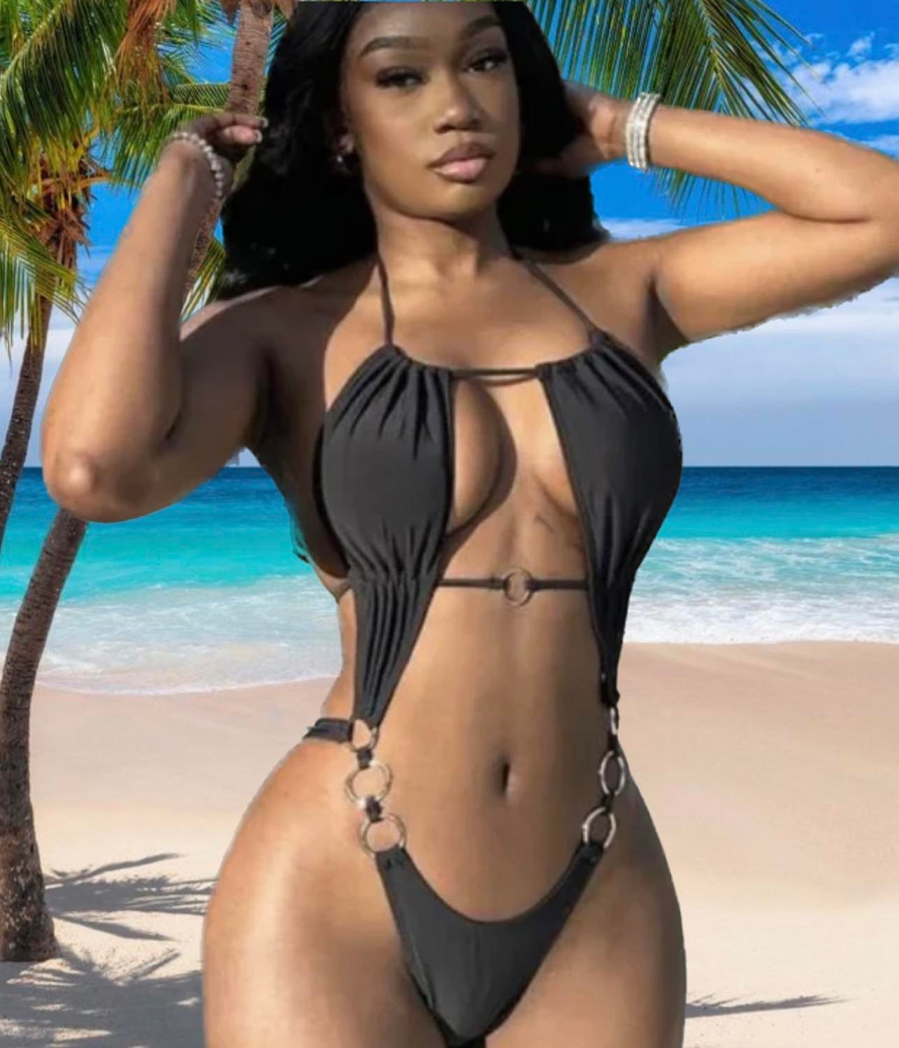 Trikini Orso negra Cola Less