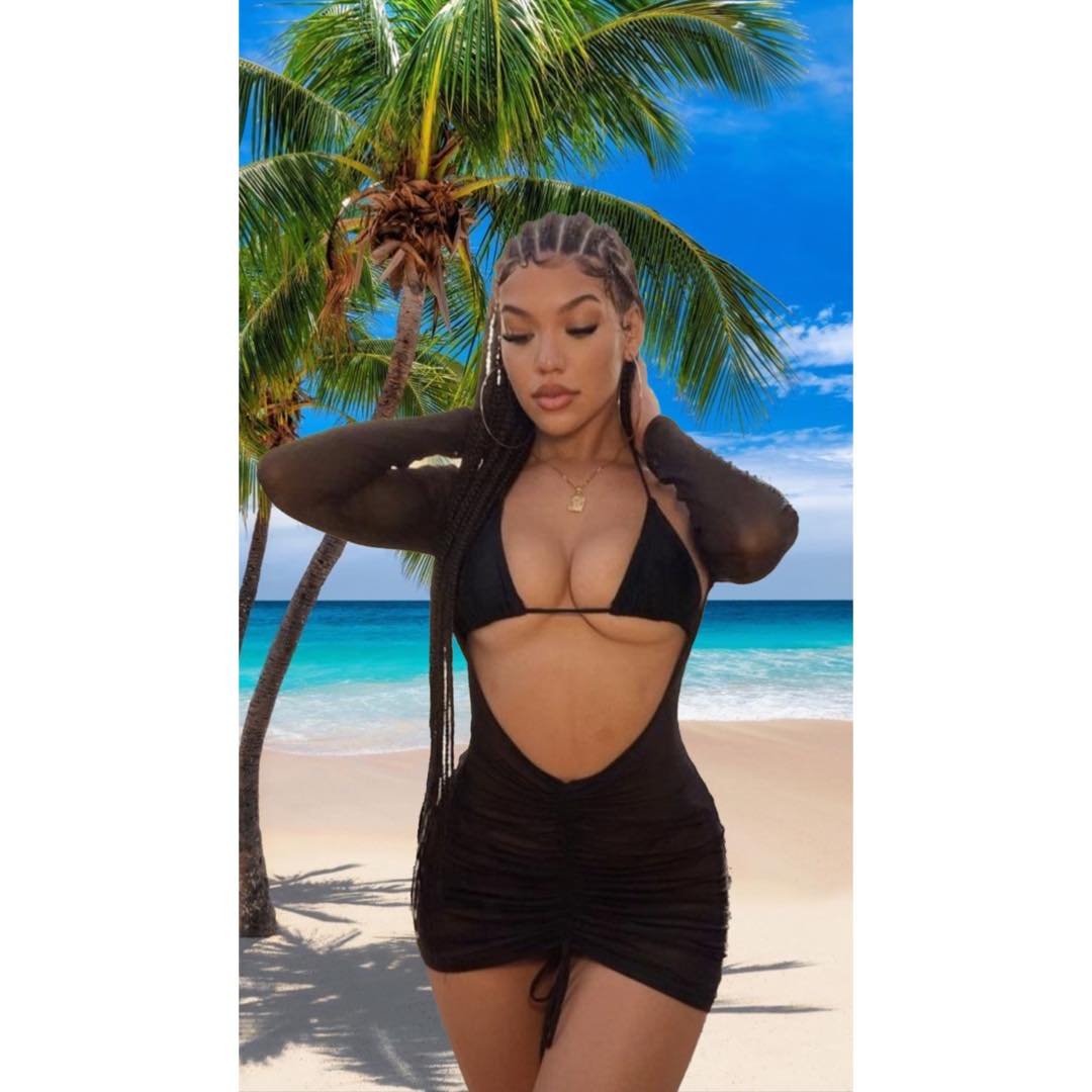 Vestido America Negro tul elastizado