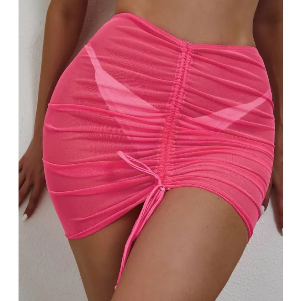 Mini Rosa tul elastizado