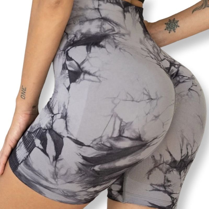 Short Reja Push Up Frunce gris