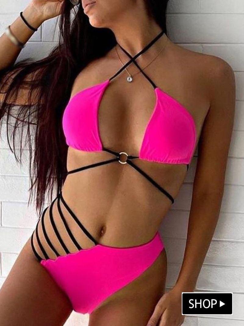 BIKINI GLIA  COLA LESS Fucsia