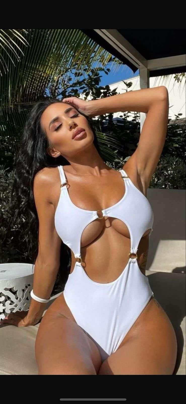 Enteriza Leo Blanca cola less o vedetina