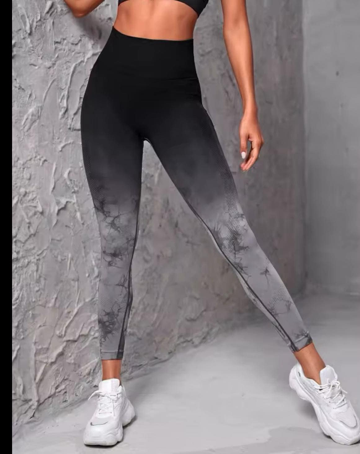 Calza  Dero negra  y gris push up