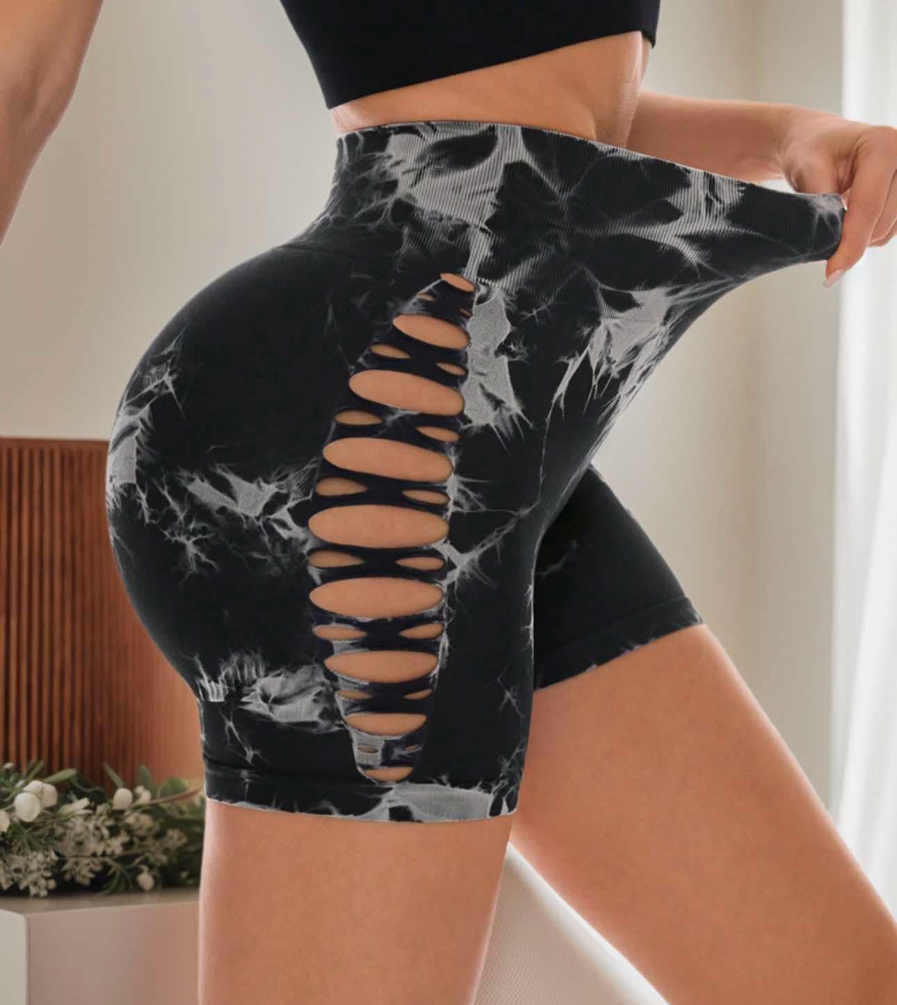 Short rex batik negra