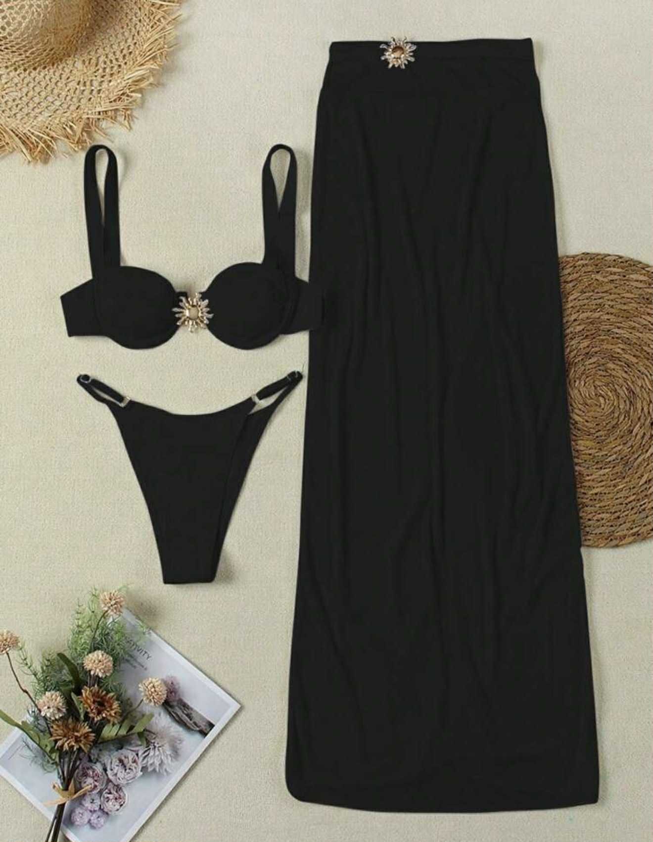 SET VESTIDO Y BIKINI LLORCA NEGRO