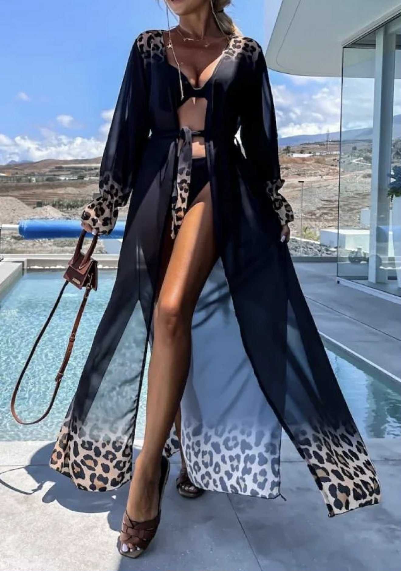 KIMONO SANTORINI NEGRO