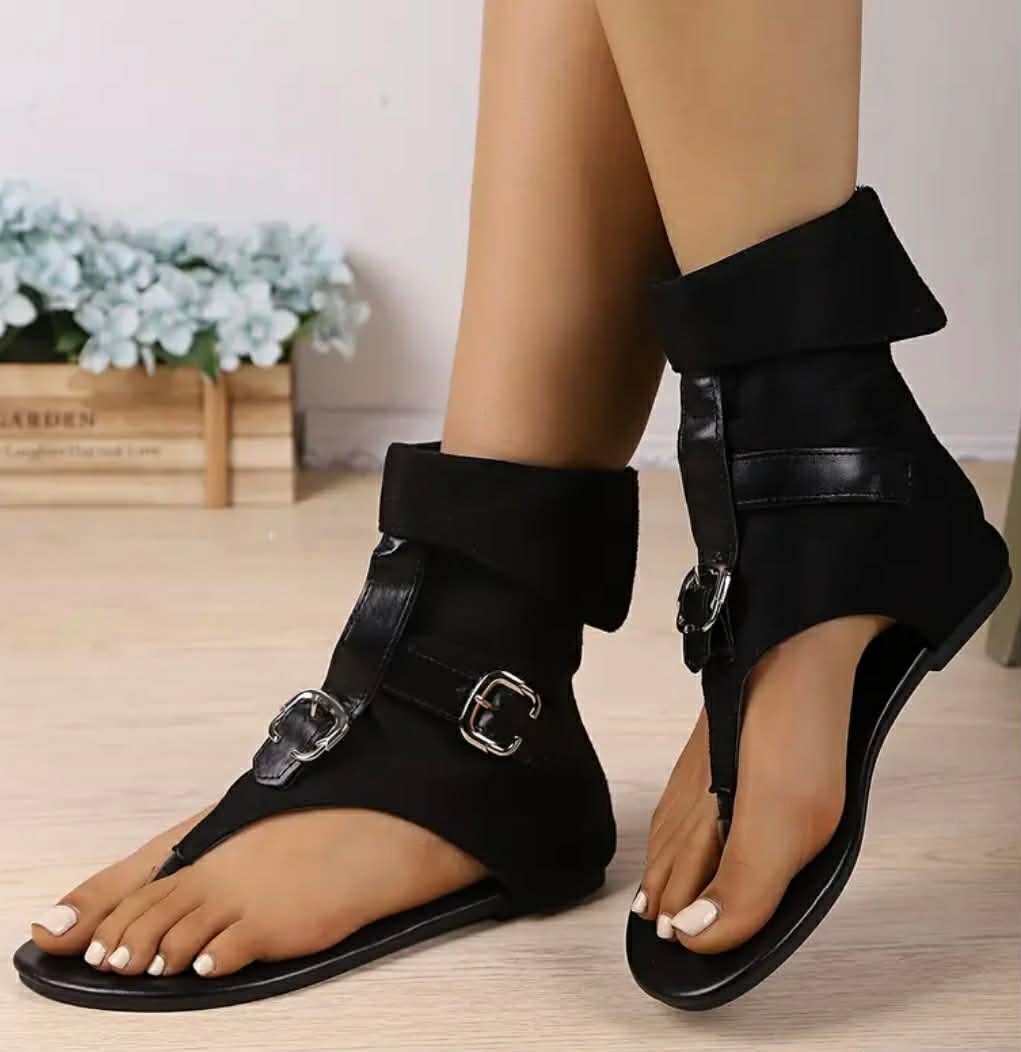 Botas Sandalias Negra
