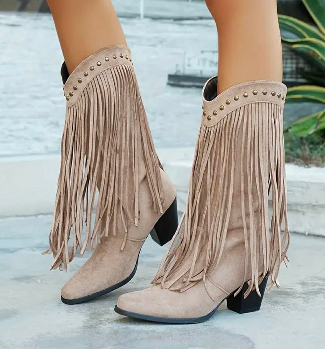 Botas Texanas Tiesto Beige