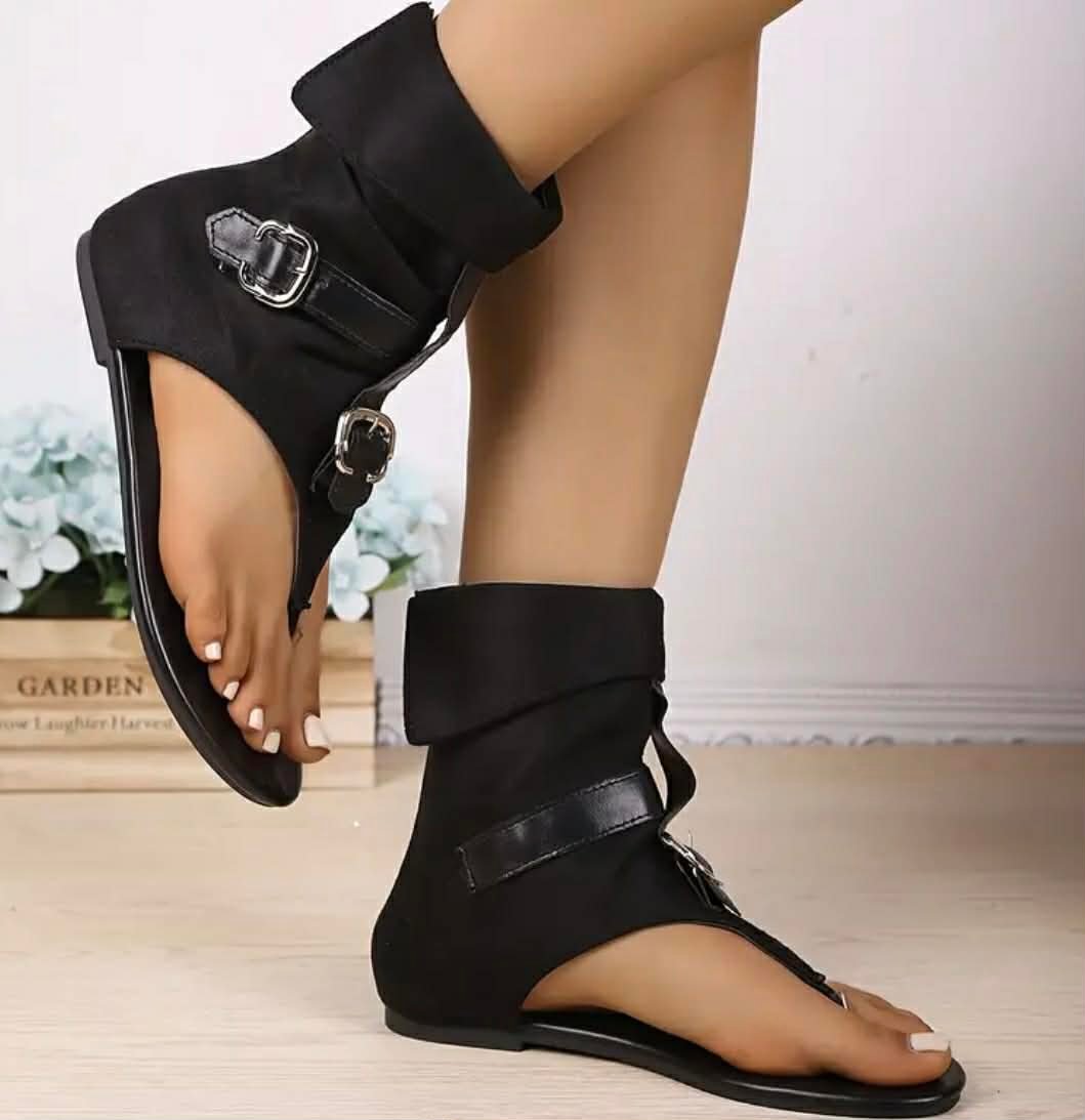 Botas Sandalias Negra